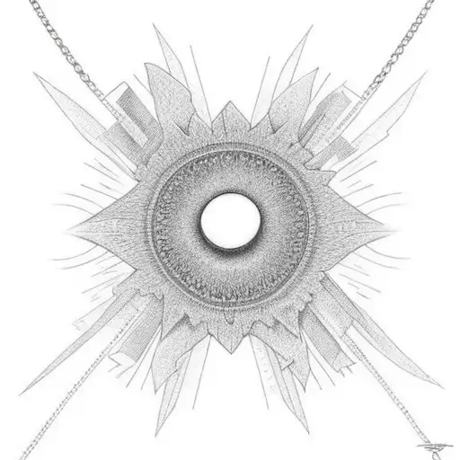 A Chain Wrapped Around A Rising Sun