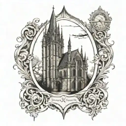 Spade Gothic Architecture Incorporating Elements