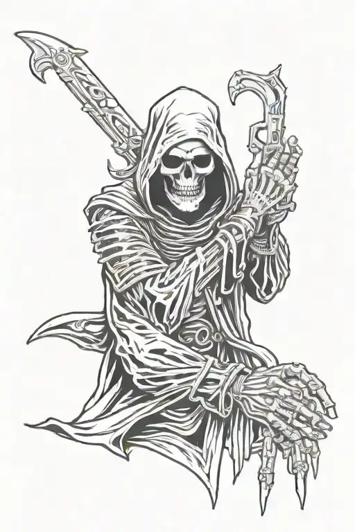 Grim Reaper Wearing Nintendo Power Glove