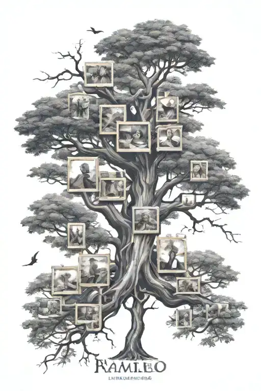 Stylized Family Tree