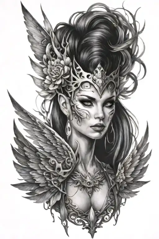 Etherial Warrior Fairy Queen Energy Wings And Magic Fierce