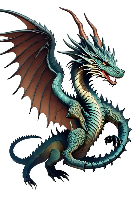 Wild Dragon With Wings