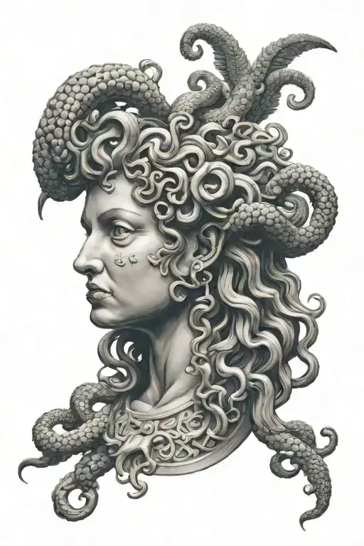 Bust Of Medusa From Mythology