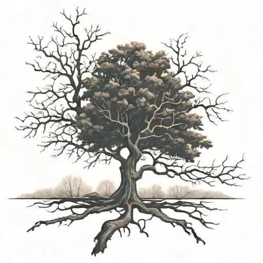 Dark Trees In The Fall