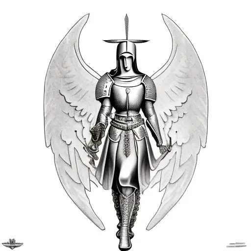 Medieval Warrior Angel
