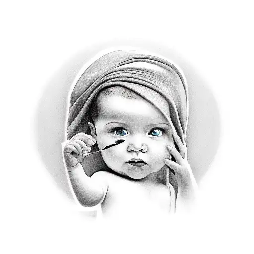 A Woman Is Holding A Baby