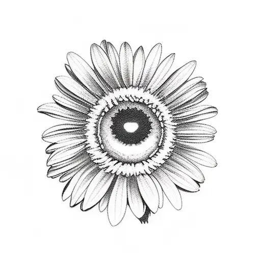 Racoon Smelling A Daisy