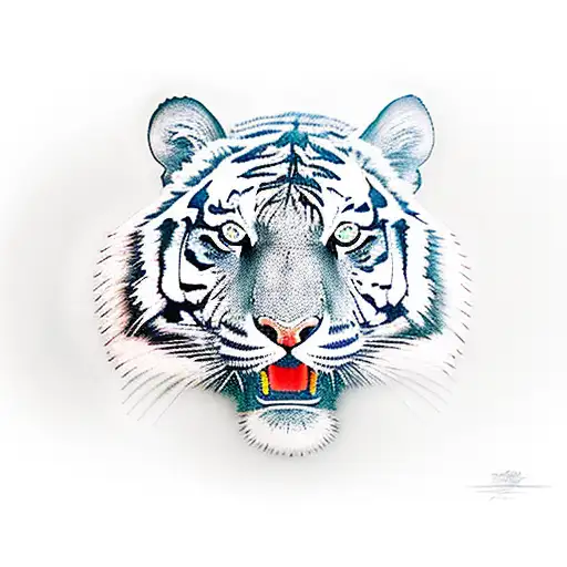 Tiger With Green Eyes