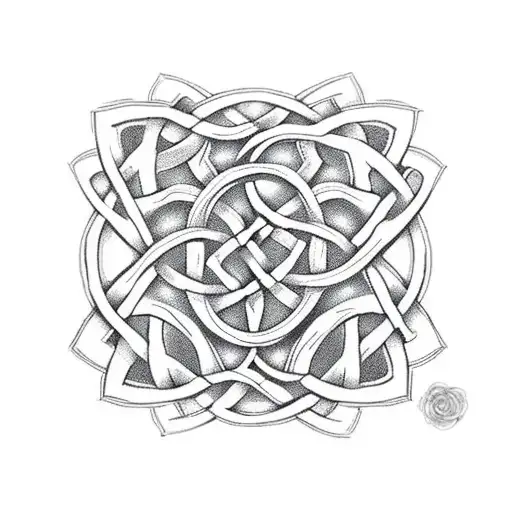 Celtic Knot With Rose