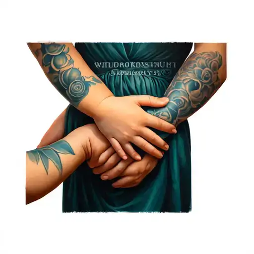 Mother Holds A Childs Hand