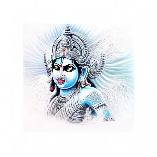 Hindu Goddess Kali In Her Fierce Form