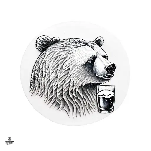 Bear Drinks Beer