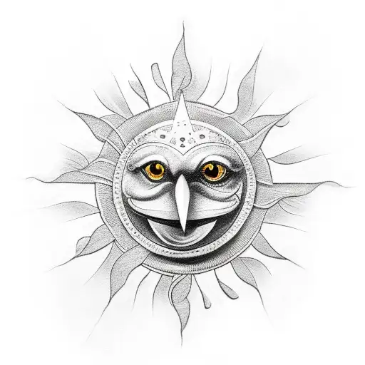 Durham Sanctuary Knocker With A Crow And Sun Rays