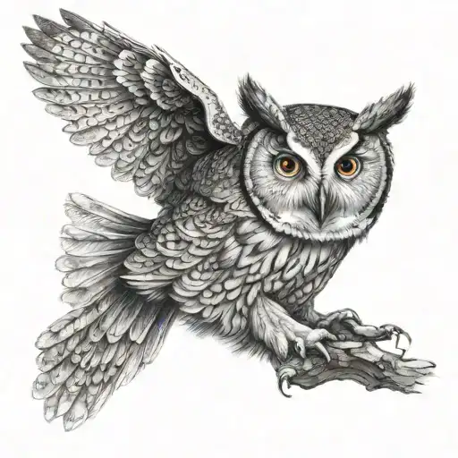 Owl Glitter Floating