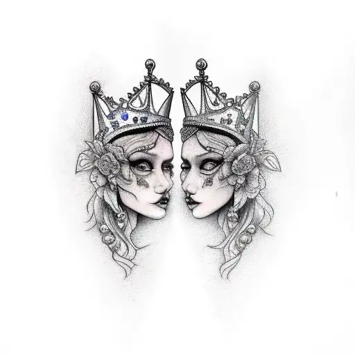 Twin Daughters Queens