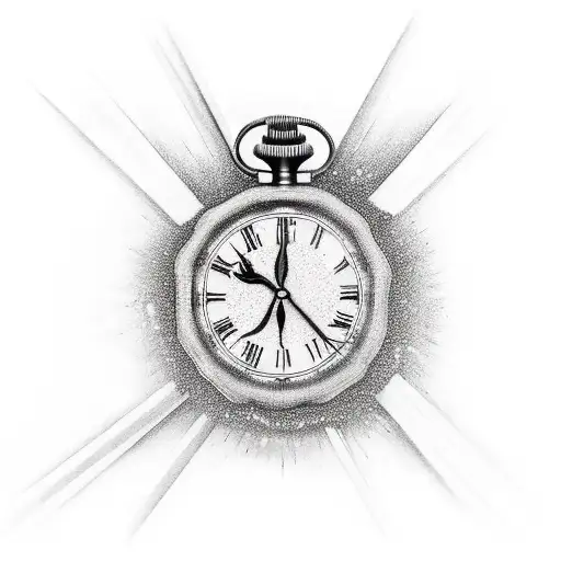 Stopwatch And Moth Carpe Diem