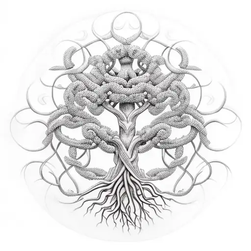 Tree Of Life And Medusa