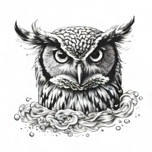 Owl Glitter Floating