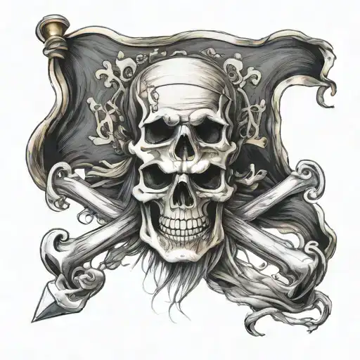 Hoist The Colors Pirate Flag With Skull