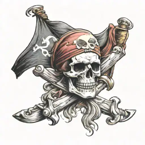 Hoist The Colors Pirate Flag With Jolly Roger