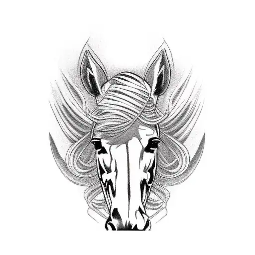 Western Outlaw On A Horse