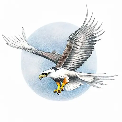 Wedge Tail Eagle Flying