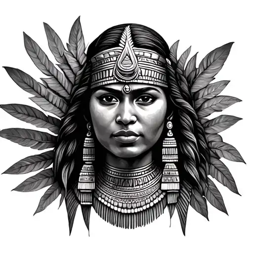 Face Of A Mayan Woman