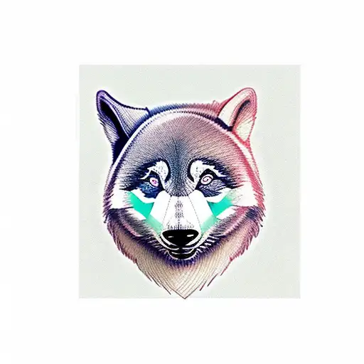 Half Panda Half Wolf