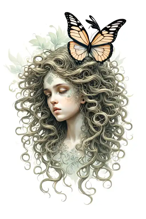 Medusa With Butterfly