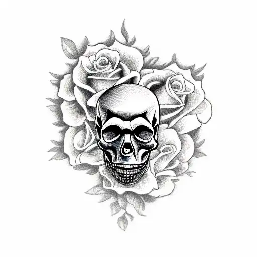 Skull And Roses
