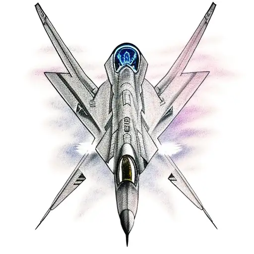 A Lockheed Martin F-22 Raptor Fighter Jet Flying Through A Vibrant Sunset Sky