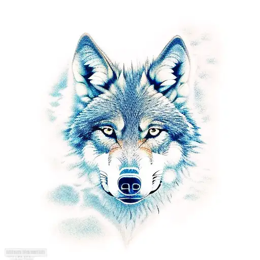 A Small Wolf On The Beach Under The Sun And Heading Towards The Waves