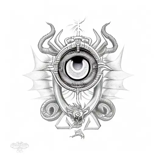 Scorpio Zodiac And Greek Evil Eye Combined