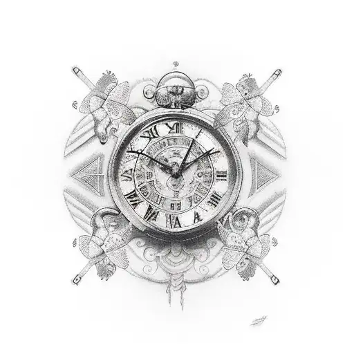 September 8 1983 In Roman Numerals With Butterflies