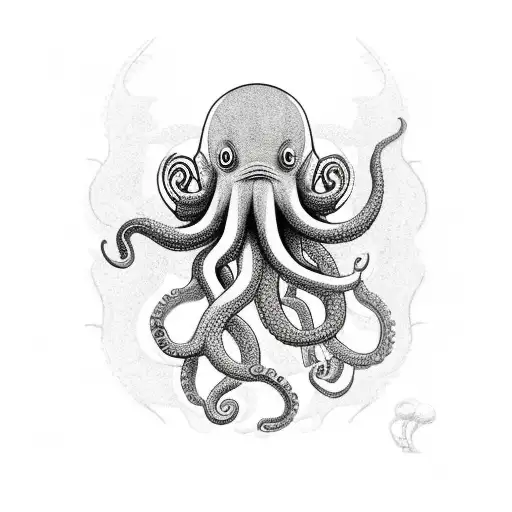 Giant Octopus Taking Down Tug Boat