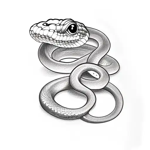 Draw Me A Realism Tattoo Of A Snake With Smoke In She Background