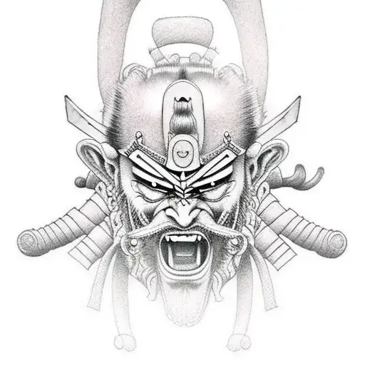 Samurai In Seiza Pose