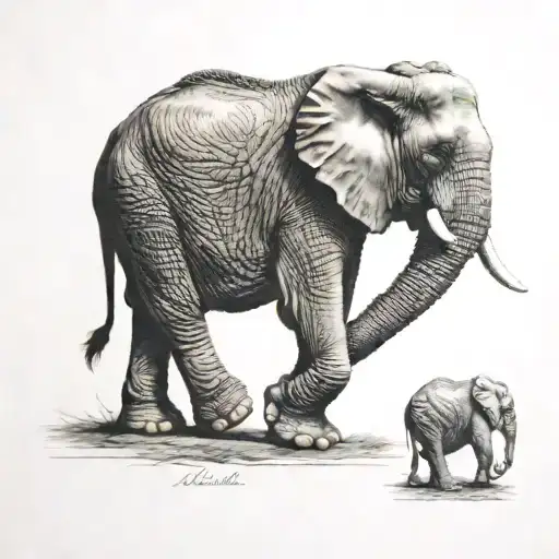 Trunk Up Elephant On Hind Legs