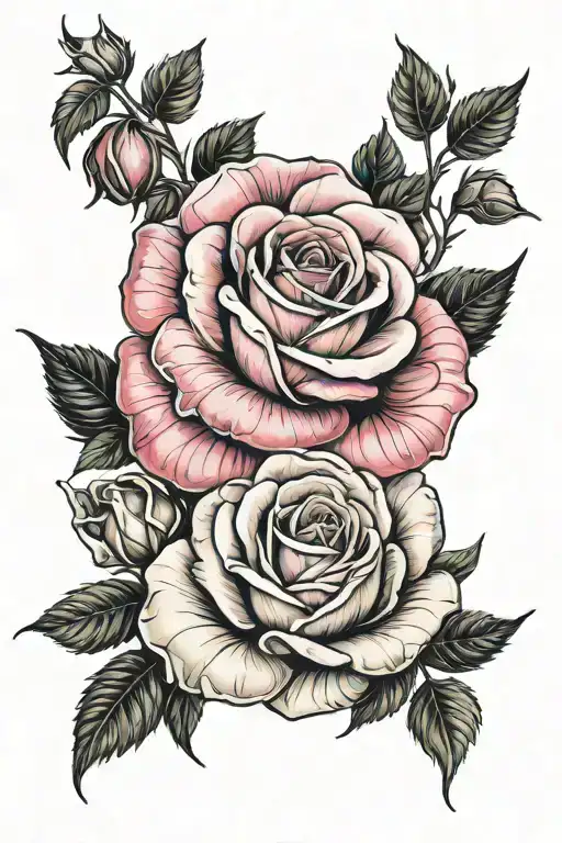 Pink And Red Rose