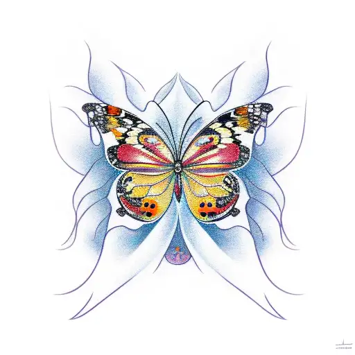 Sport Car With Butterflies