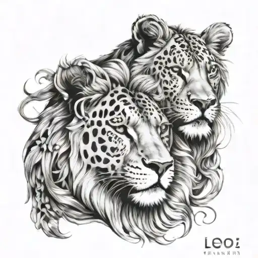 Leo And Piscus Zodiac Symbols