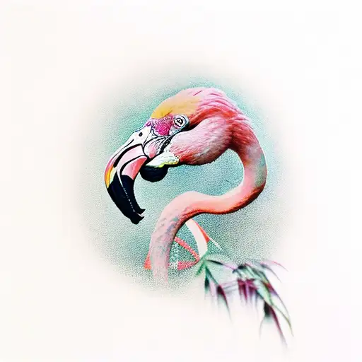 Flamingo Eat Cherry