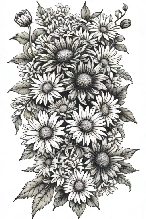 Chrysanthenum And Daisy Bouquet
