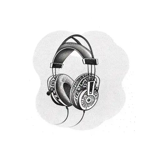 A Dachshund Dj Mixing Music With Floral Headphones