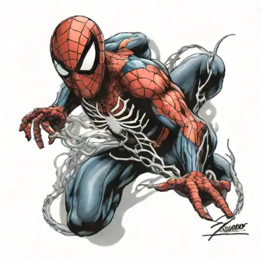 Spiderman With Venom Marvel