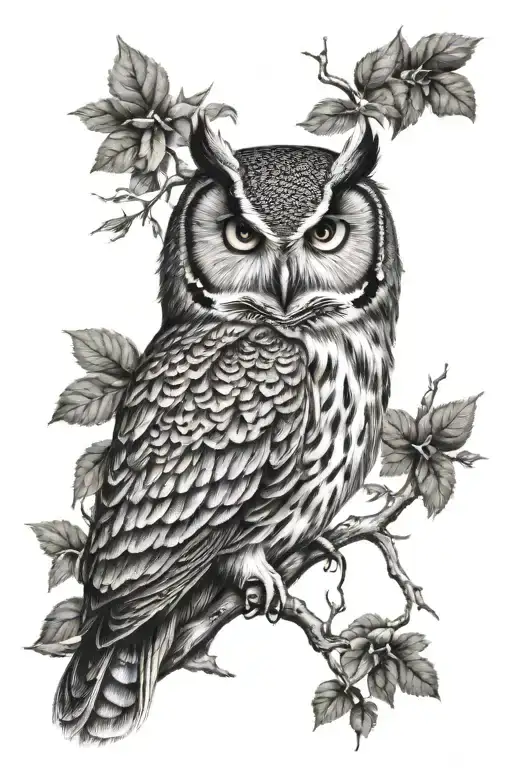 Owl Nature Scene