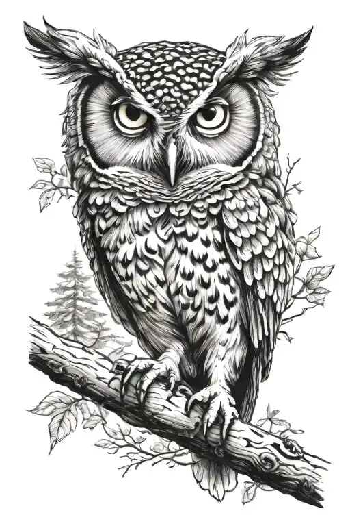 Owl Nature Scene