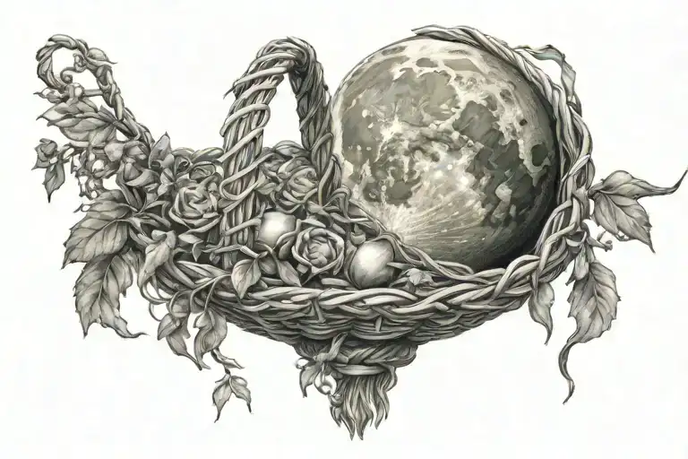 Basket With The Moon