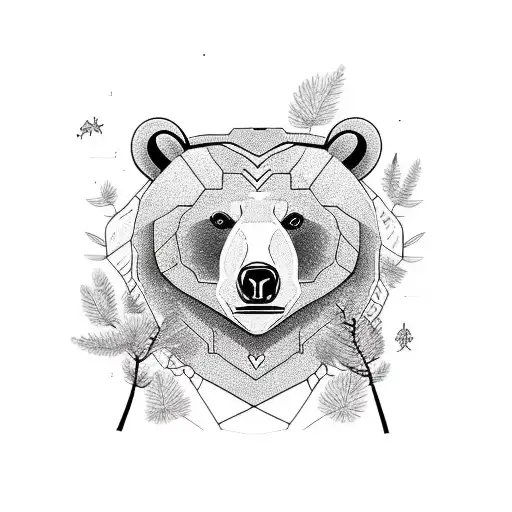 Bear Coming Out Of Trees