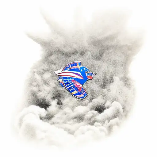 Bahia Football Team Logo With A Realistic Representation Of Their Stadium In The Background